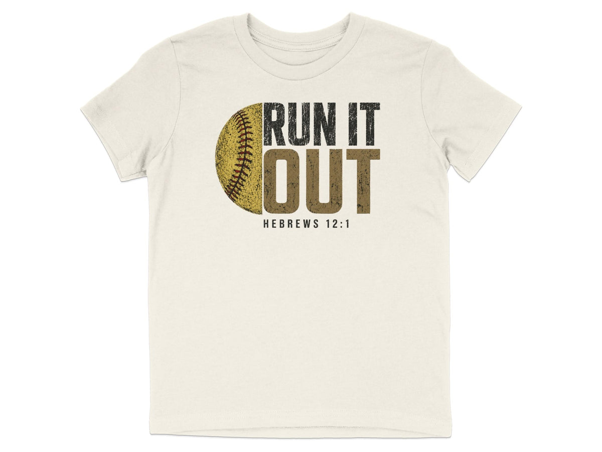 Run It Out Softball Youth T-Shirt