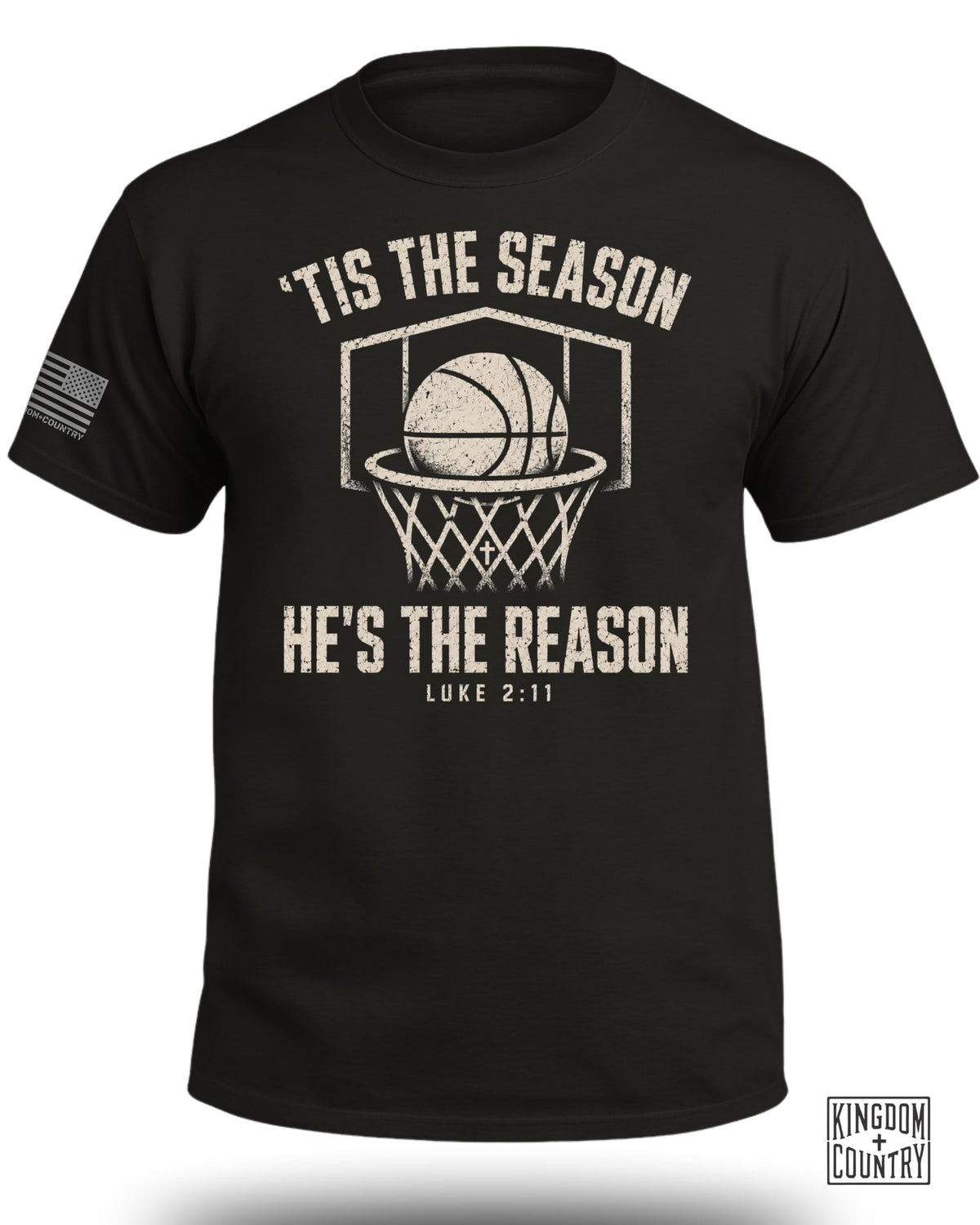 'Tis The Season He's The Reason - Basketball T-Shirt