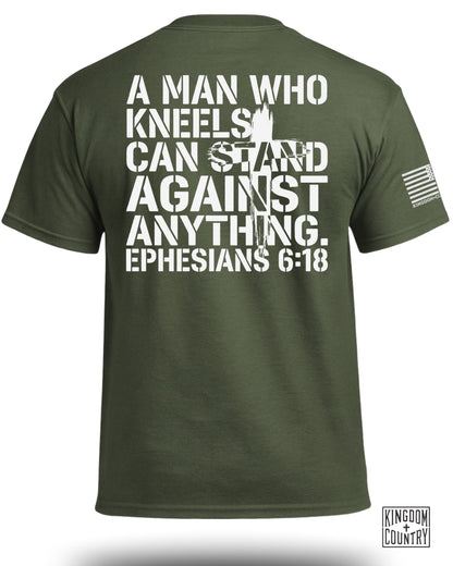 A Man Who Kneels Can Stand Against Anything T-Shirt