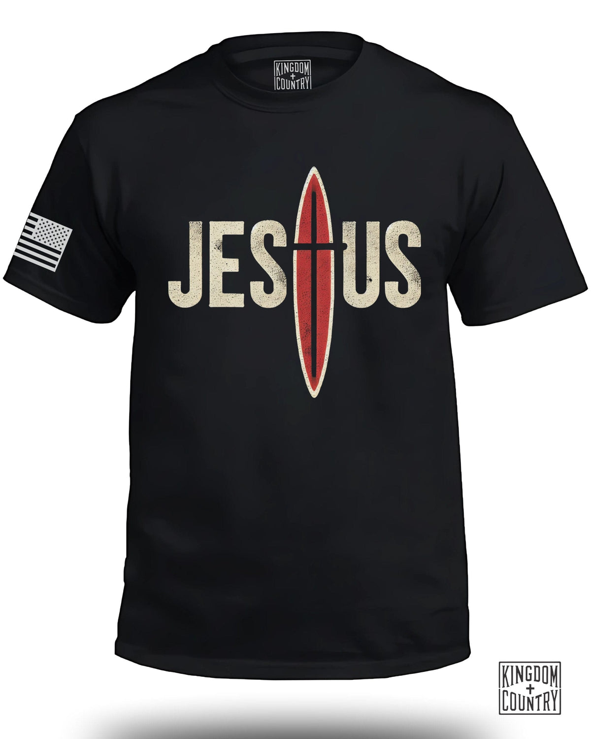 Jesus Surf Cross T-Shirt