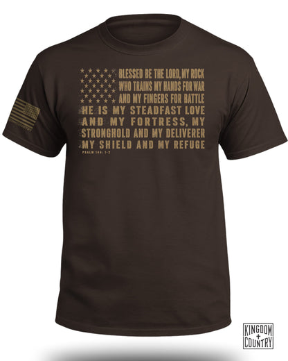 Blessed Be The Lord Flag T-Shirt