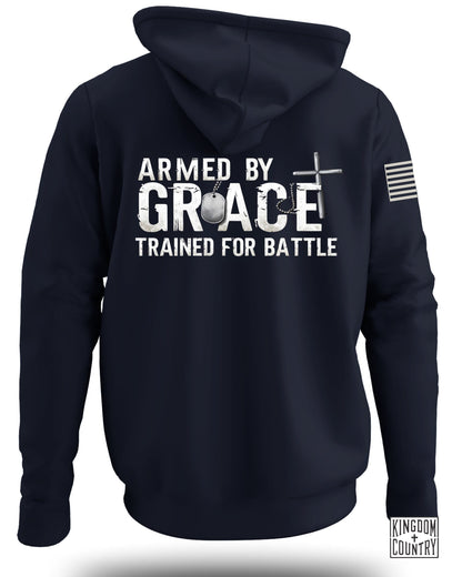 Armed By Grace Trained For Battle Hoodie