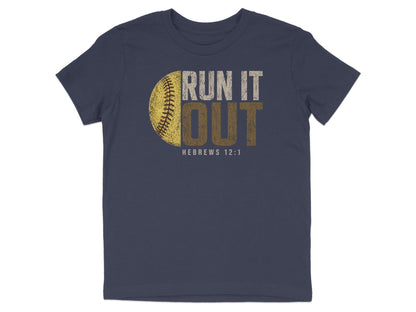 Run It Out Softball Youth T-Shirt