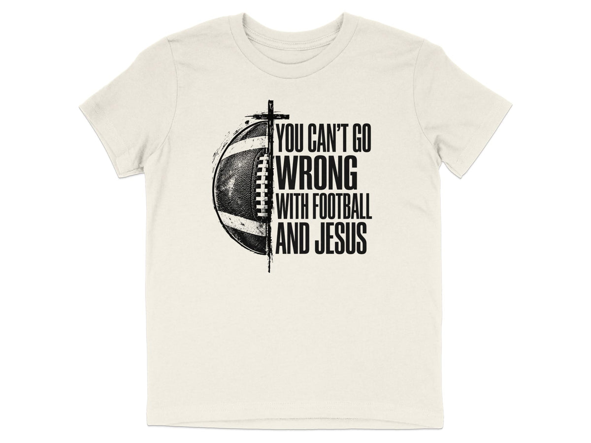 Football And Jesus Youth T-Shirt
