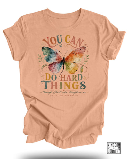 You Can Do Hard Things Philippians 4:13 T-Shirt