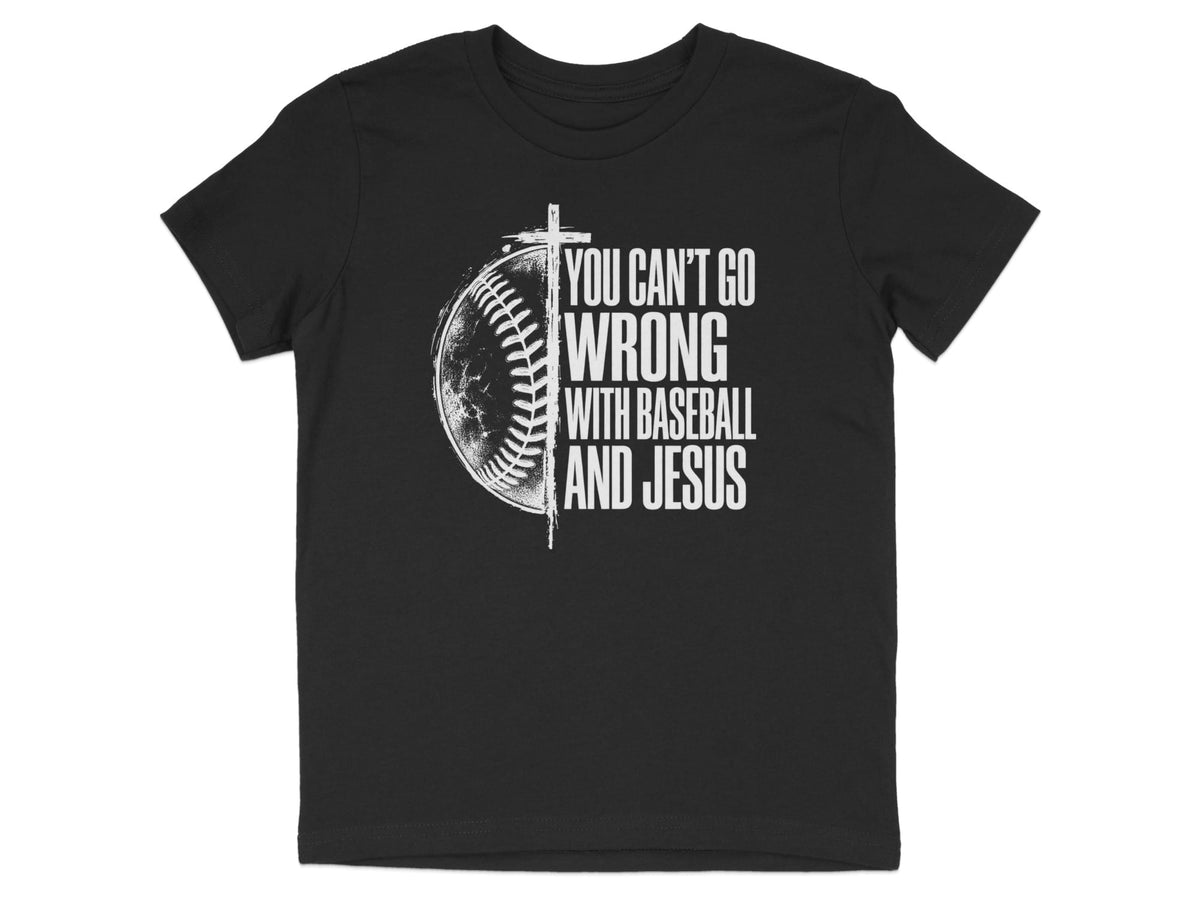 Baseball And Jesus Youth T-Shirt