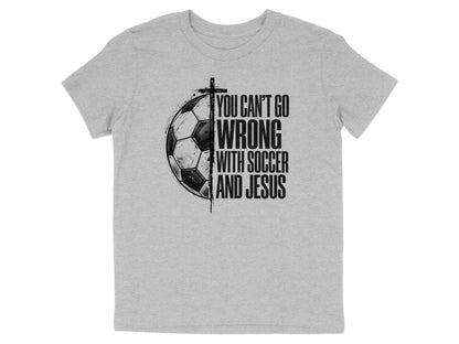 Soccer And Jesus Youth T-Shirt