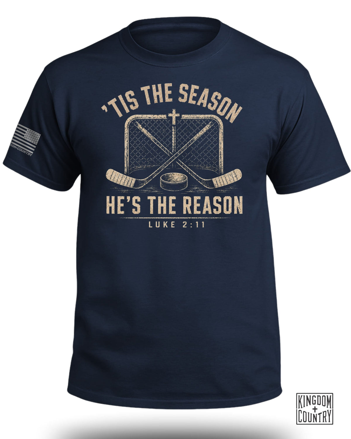 'Tis The Season He's The Reason - Hockey T-Shirt