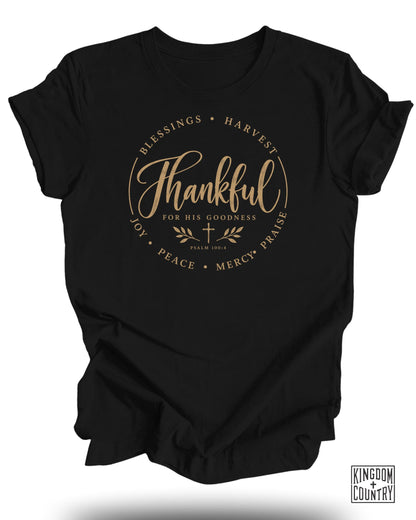 Thankful For His Goodness T-Shirt