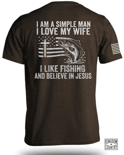 Simple Man Fishing T-Shirt