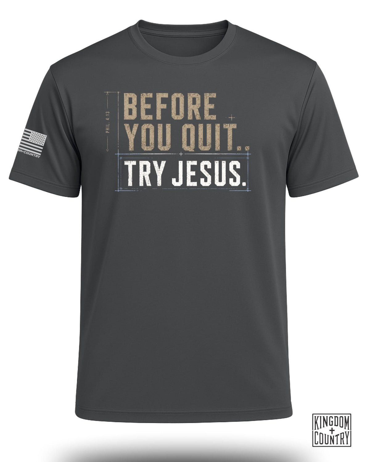 Try Jesus Blueprint Performance Shirt