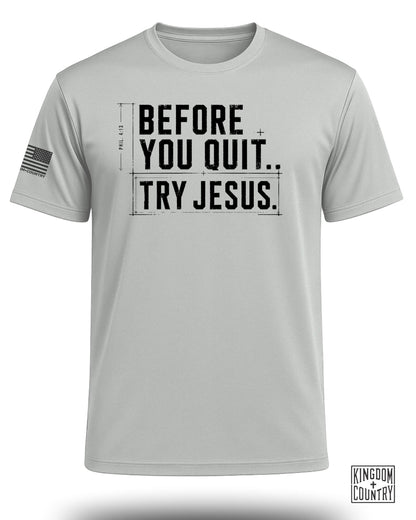 Try Jesus Blueprint Performance Shirt