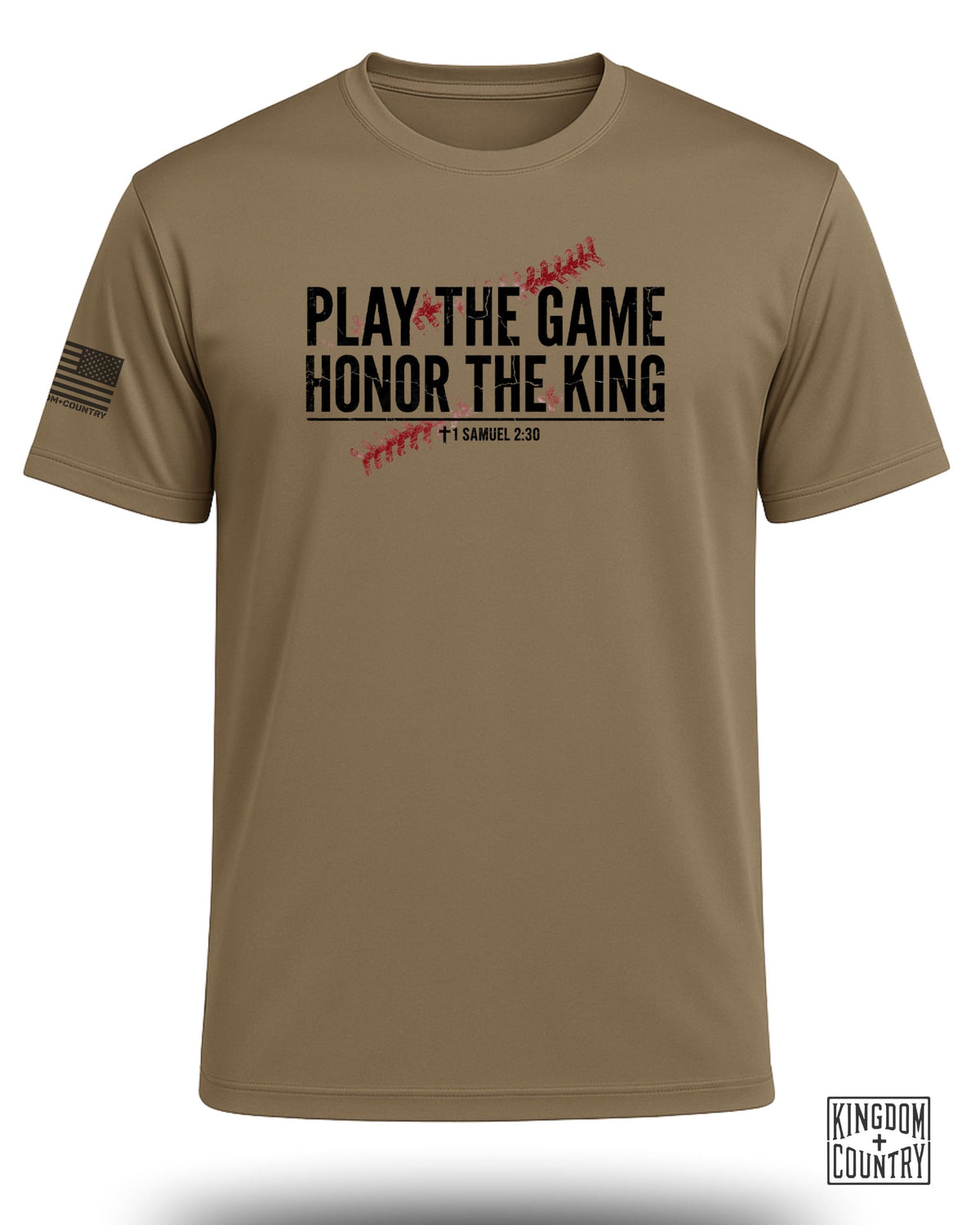 Play The Game Faith Baseball Performance Shirt