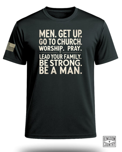 Be A Man Christian Performance Shirt