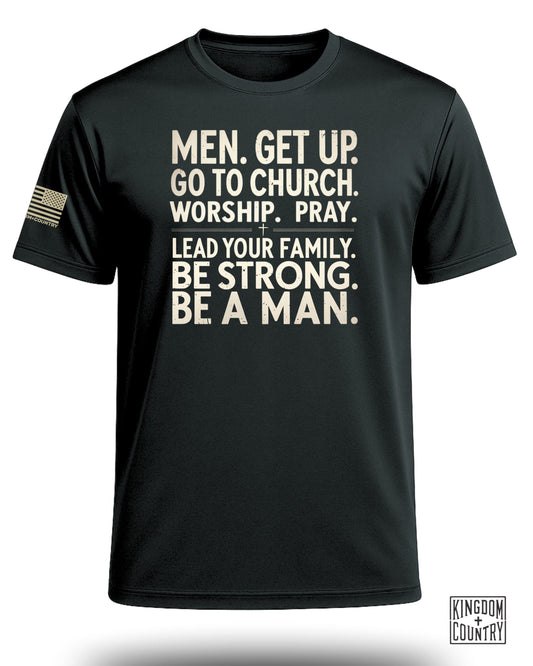 Be A Man Christian Performance Shirt