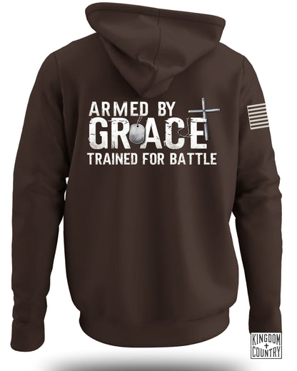 Armed By Grace Trained For Battle Hoodie