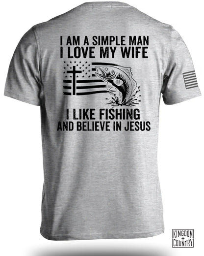 Simple Man Fishing T-Shirt