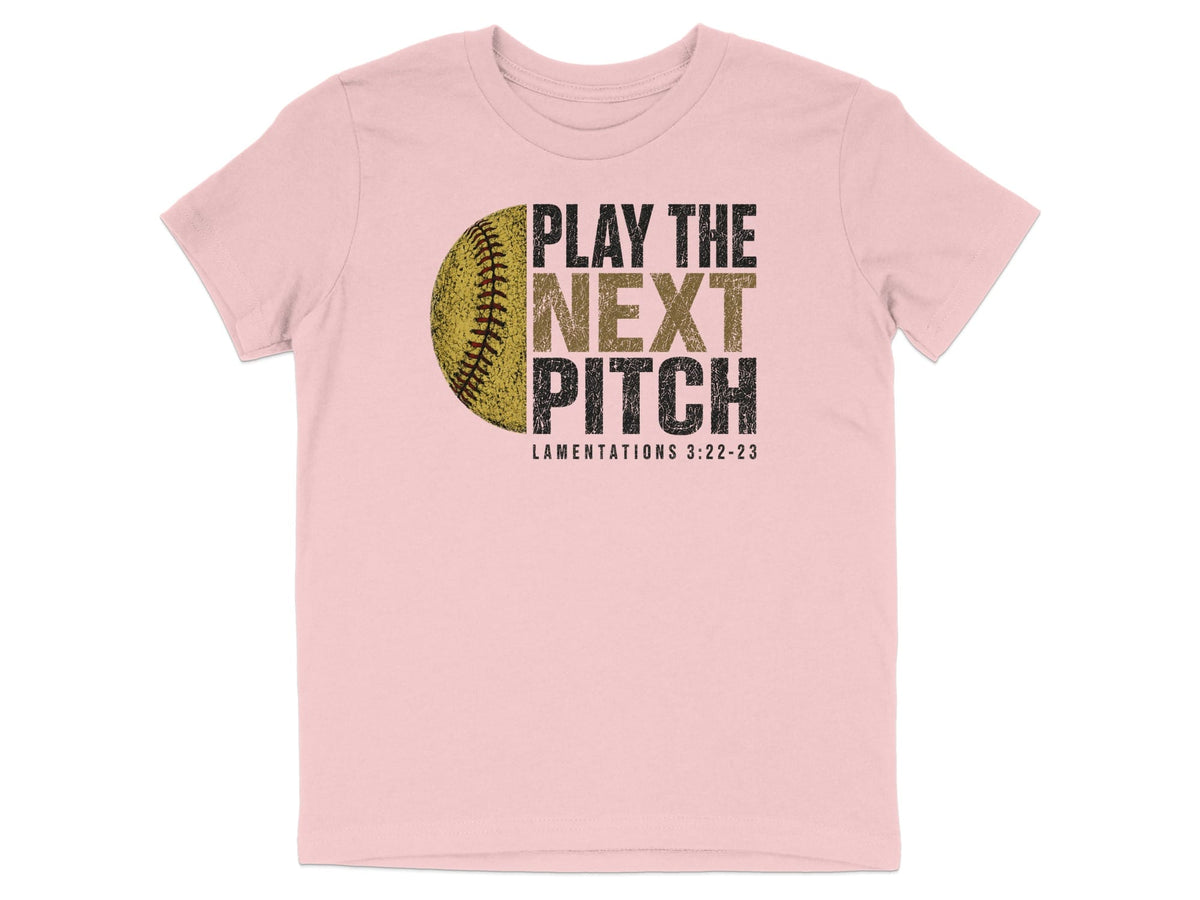 Play The Next Pitch Softball Youth T-Shirt