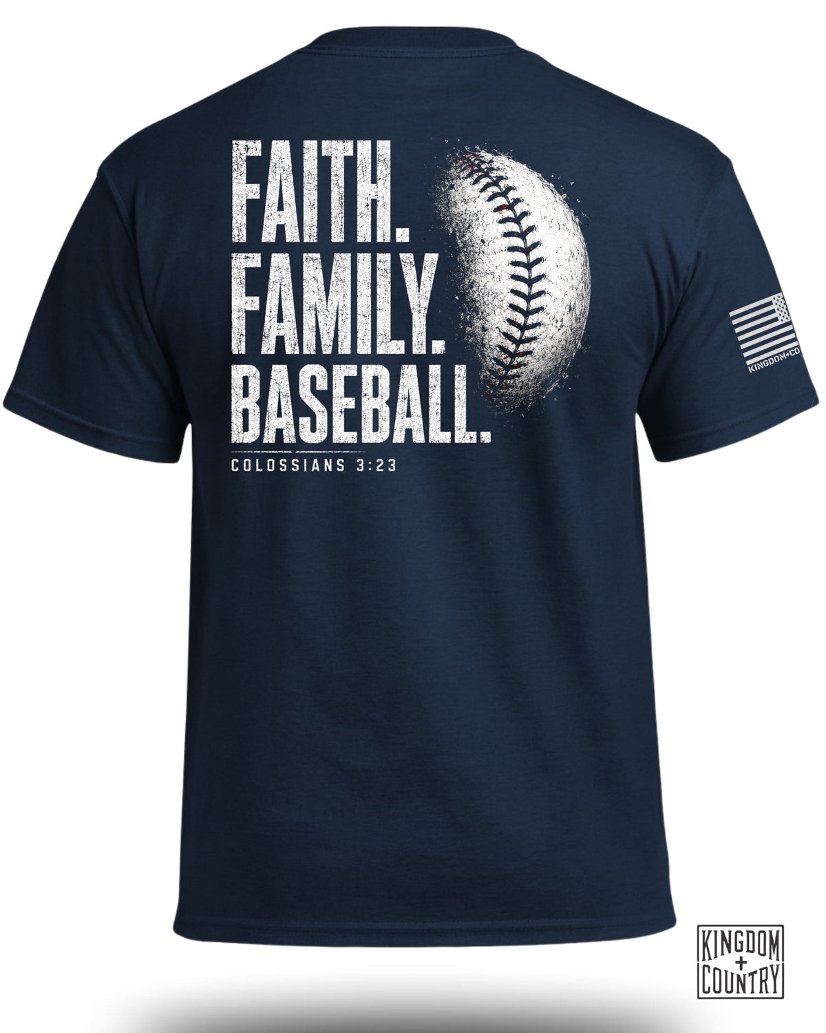 Faith Family Baseball T-Shirt