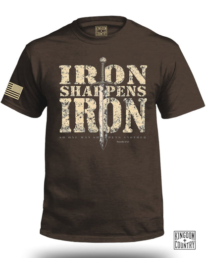 Iron Sharpens Iron Proverbs 27:17 T-Shirt