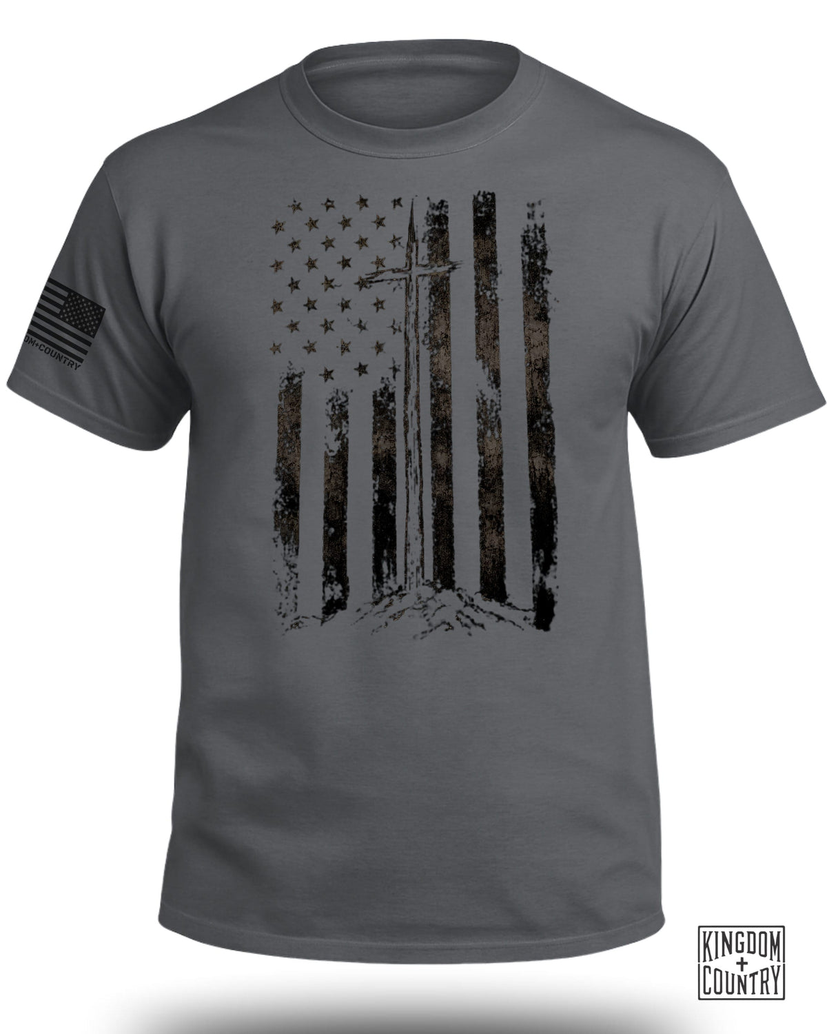 Distressed Patriotic Cross T-Shirt