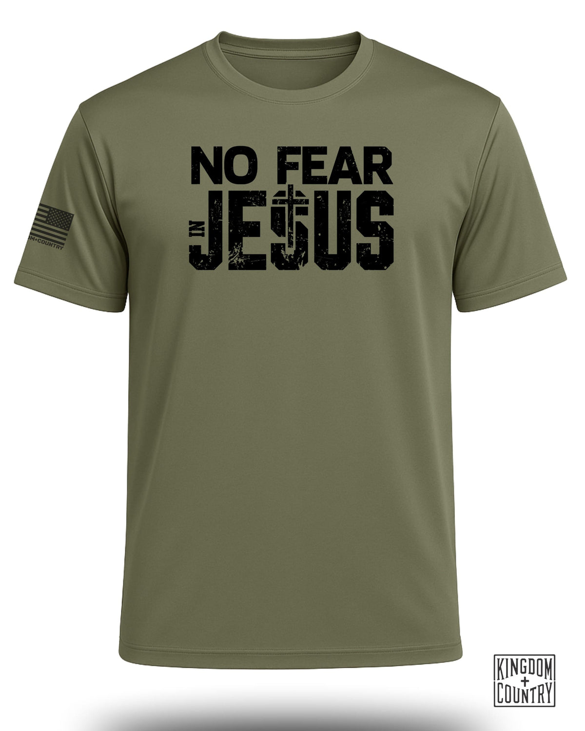 No Fear In Jesus Bold Performance Shirt