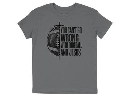 Football And Jesus Youth T-Shirt