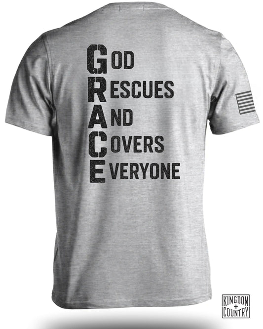 GRACE God Rescues And Covers Everyone T-Shirt