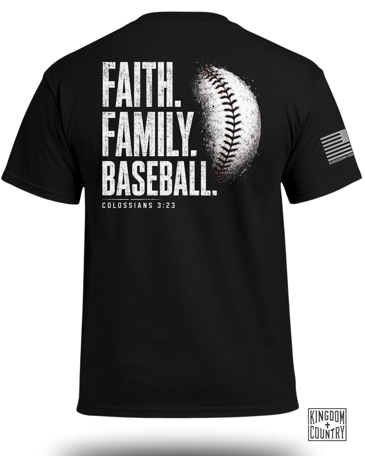 Faith Family Baseball T-Shirt
