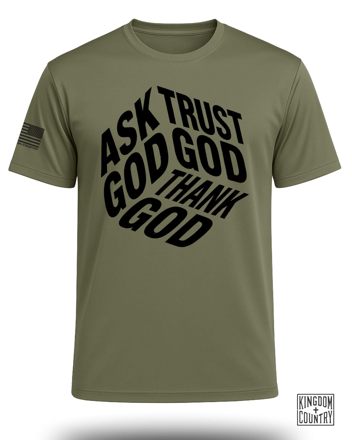Ask Trust Thank God Performance Shirt