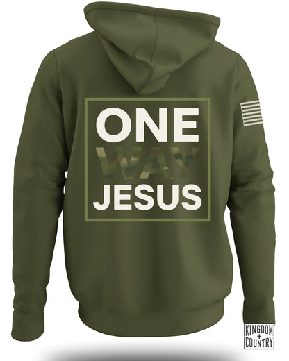 One Way Jesus Camo Hoodie