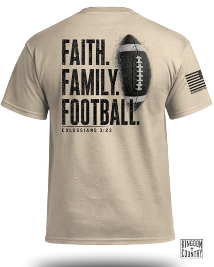 Faith Family Football T-Shirt