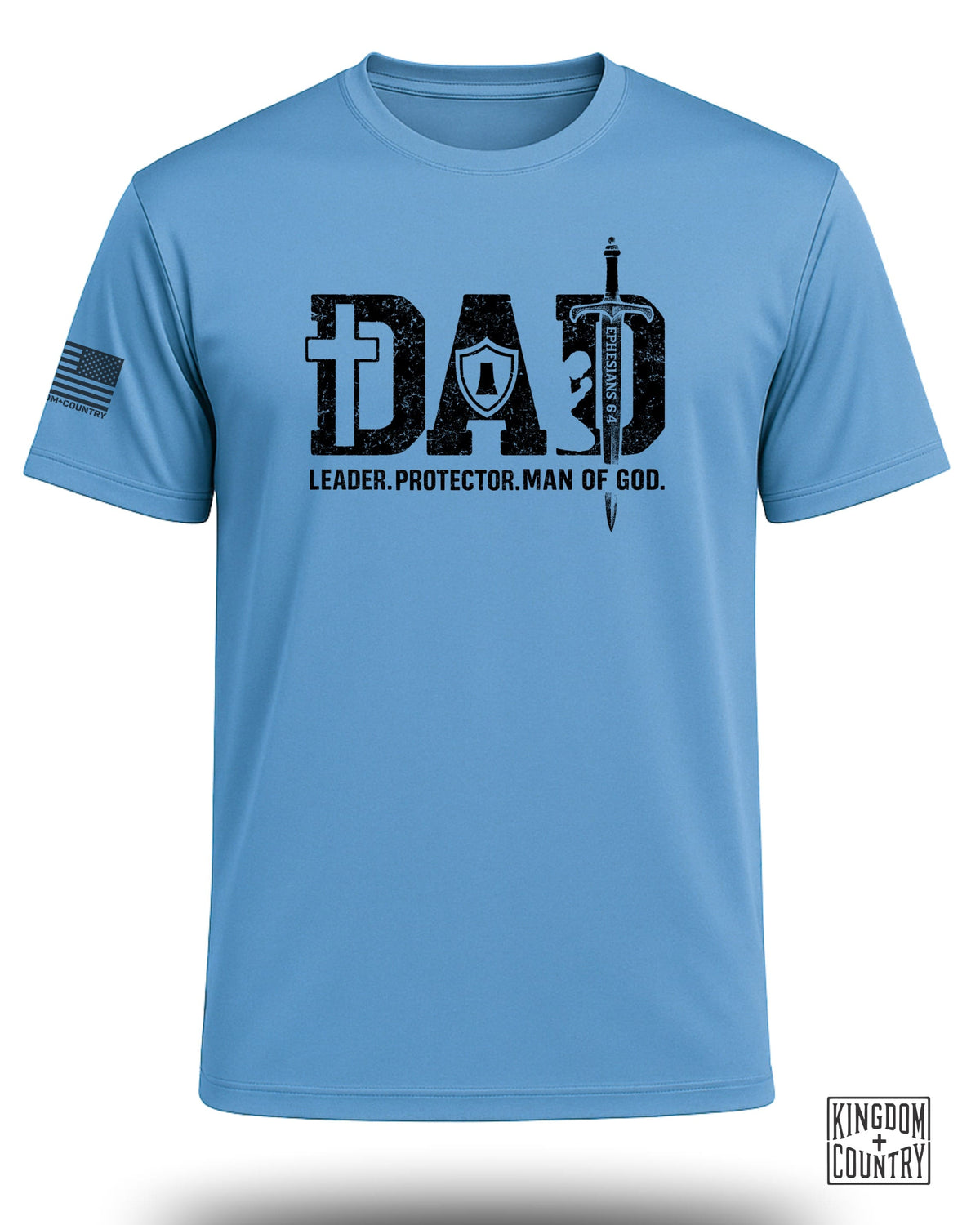 Dad: Leader, Protector, Man of God Performance Shirt