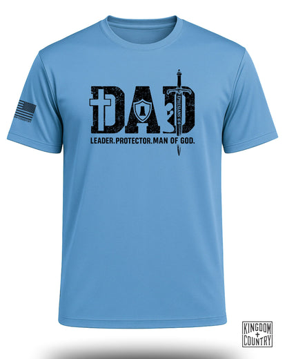 Dad: Leader, Protector, Man of God Performance Shirt
