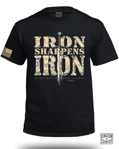 Iron Sharpens Iron Proverbs 27:17 T-Shirt