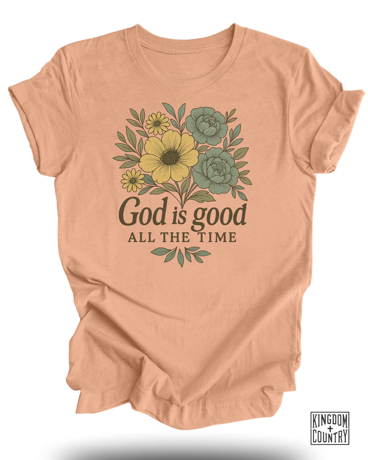 God Is Good Floral T-Shirt