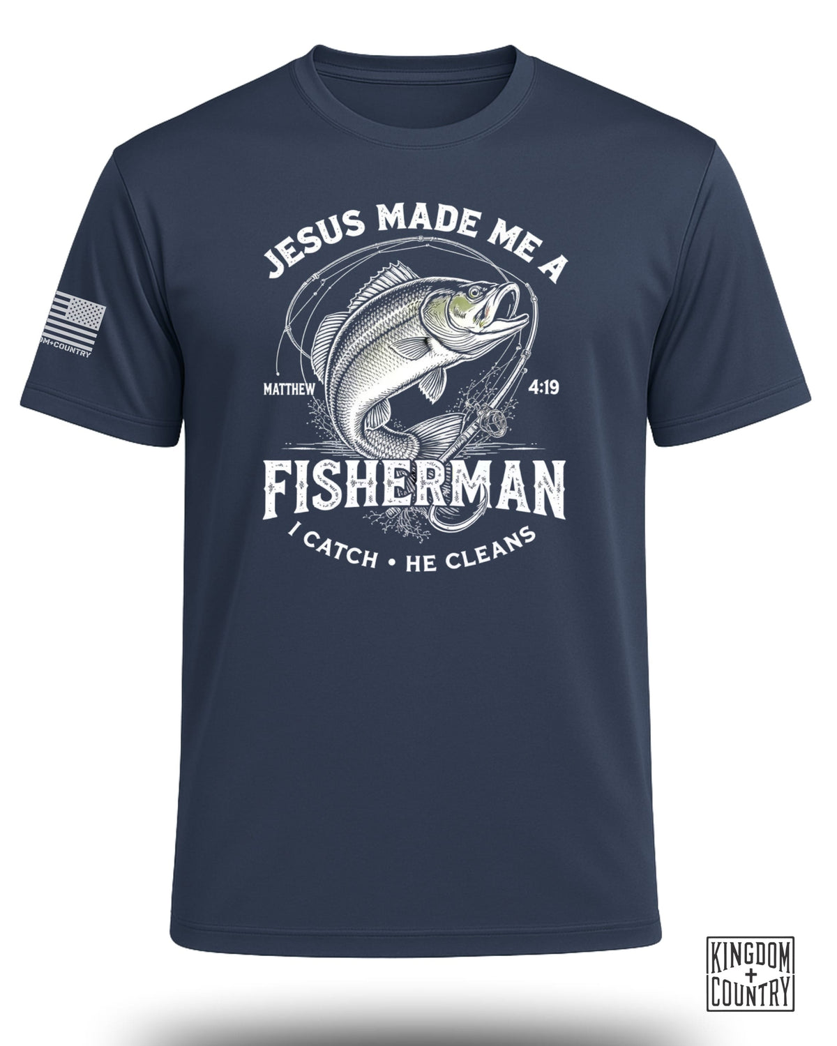 Jesus Made Me A Fisherman Performance Shirt