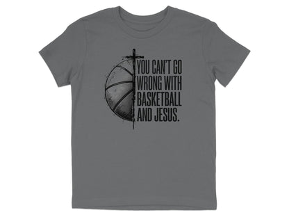 Basketball And Jesus Youth T-Shirt