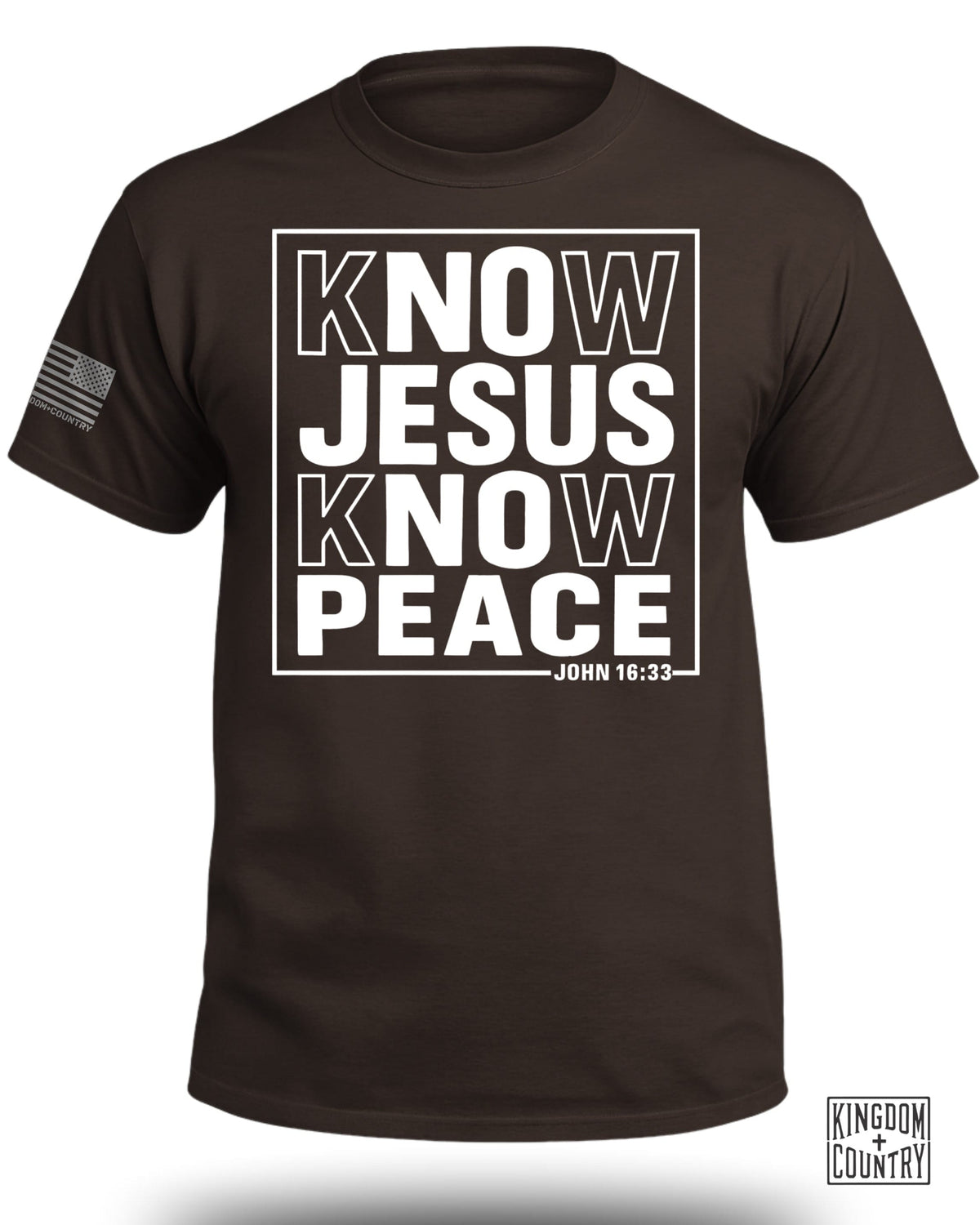 Know Jesus Know Peace John 16 33 T-Shirt