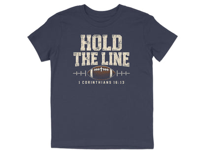 Hold The Line Football Youth T-Shirt