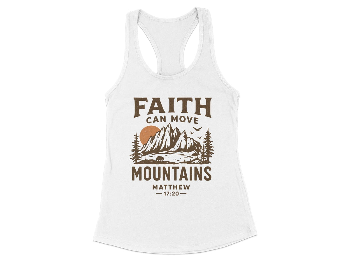 Faith Can Move Mountains Racerback Tank Top