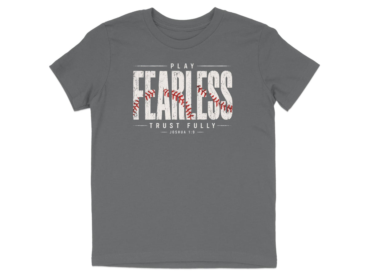 Play Fearless Joshua 1:9 Baseball T-Shirt