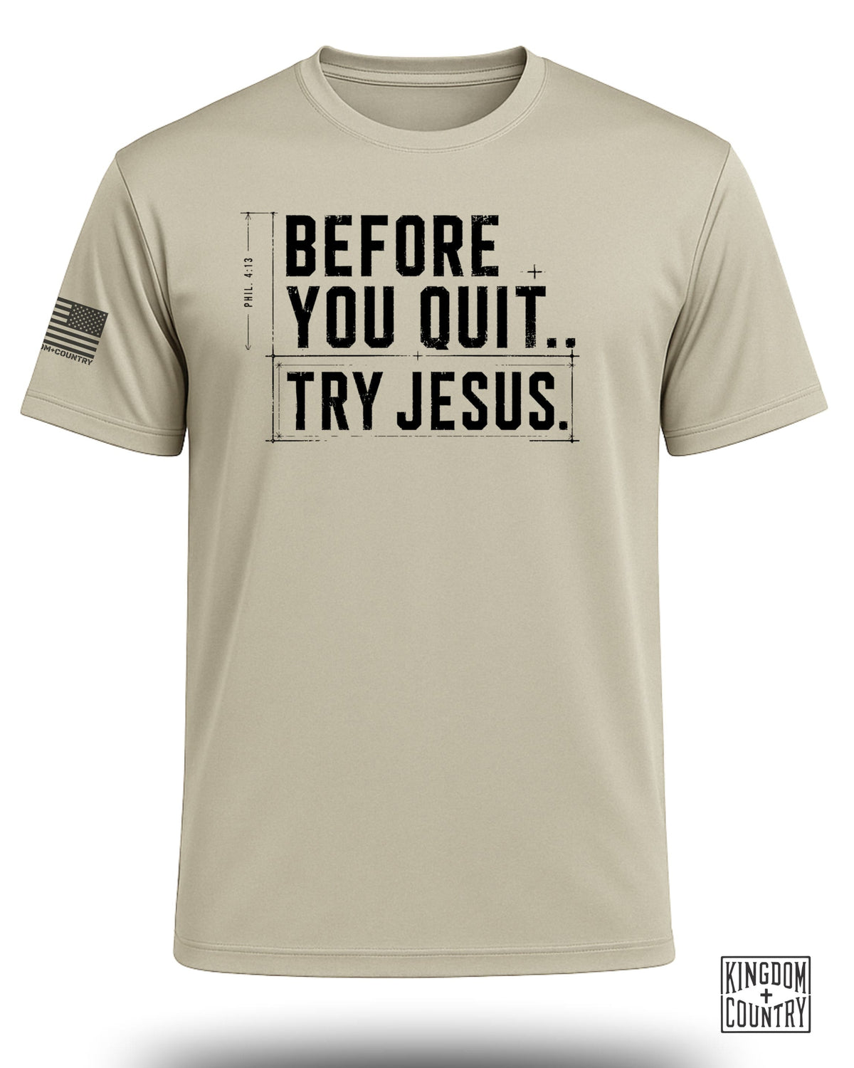 Try Jesus Blueprint Performance Shirt