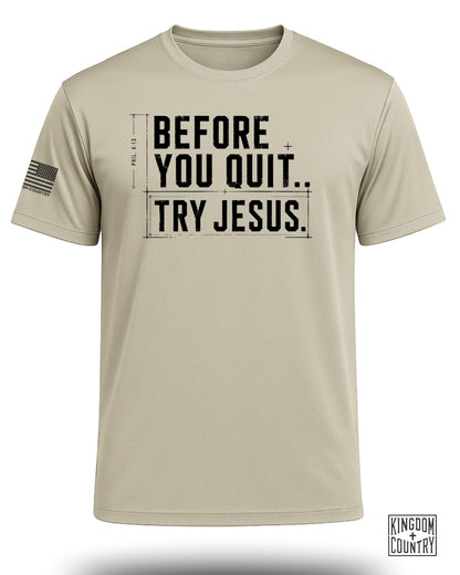 Try Jesus Blueprint Performance Shirt