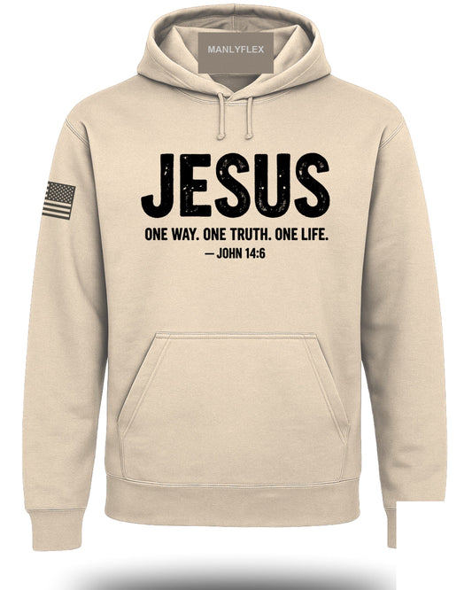 JESUS One Way One Truth One Life Hoodie