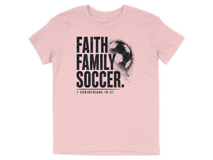 Faith Family Soccer Youth T-Shirt