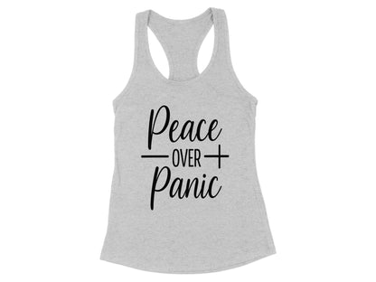 Peace Over Panic Racerback Tank