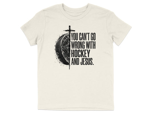 Hockey And Jesus Youth T-Shirt