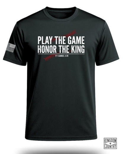 Play The Game Faith Baseball Performance Shirt