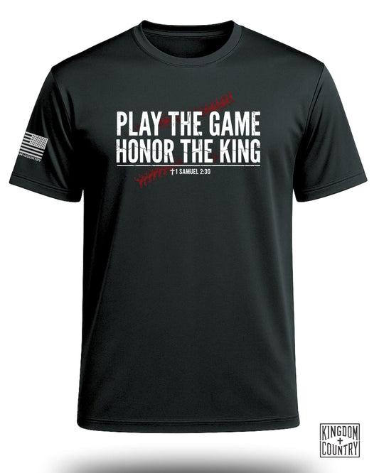 Play The Game Faith Baseball Performance Shirt